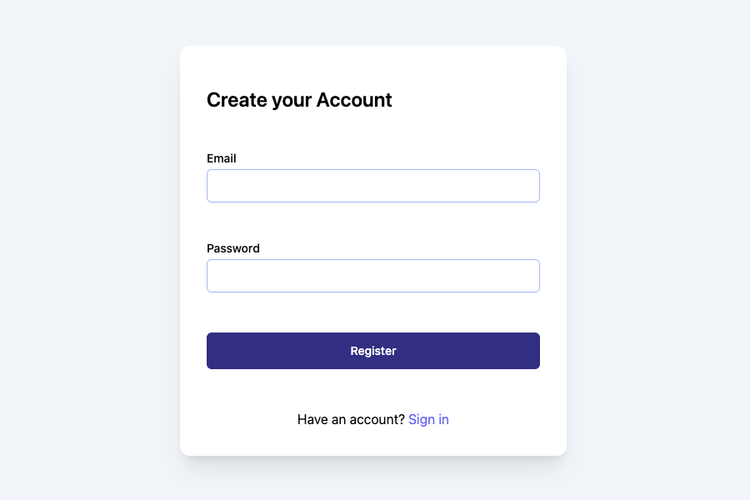 Build a custom register page with Next.js, Tailwind CSS, and Next-Auth